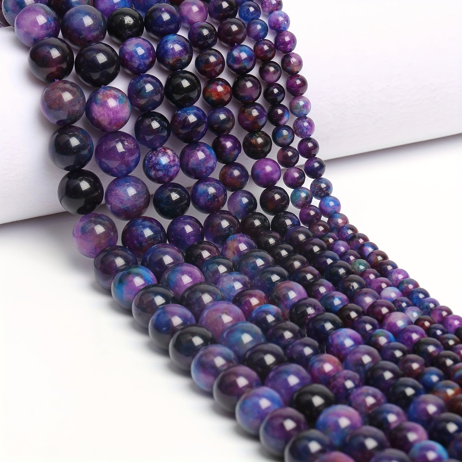 Dark Purple Sugilite Beads 6mm 8mm 10mm 12mm for Jewelry Making and Gifts