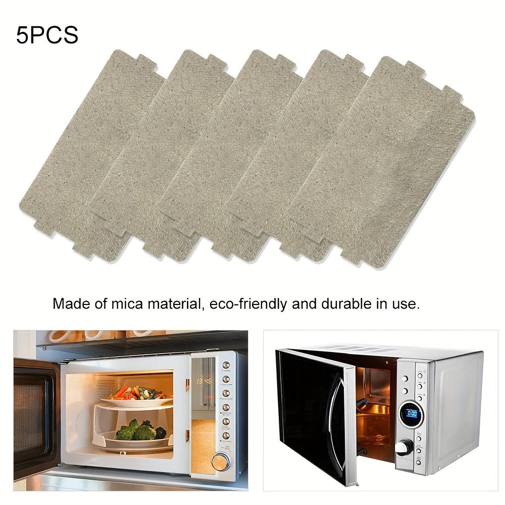 Microwave Oven Mica Plates 5-Piece Set Waveguide Cover Replacement Parts for Kitchen Appliances