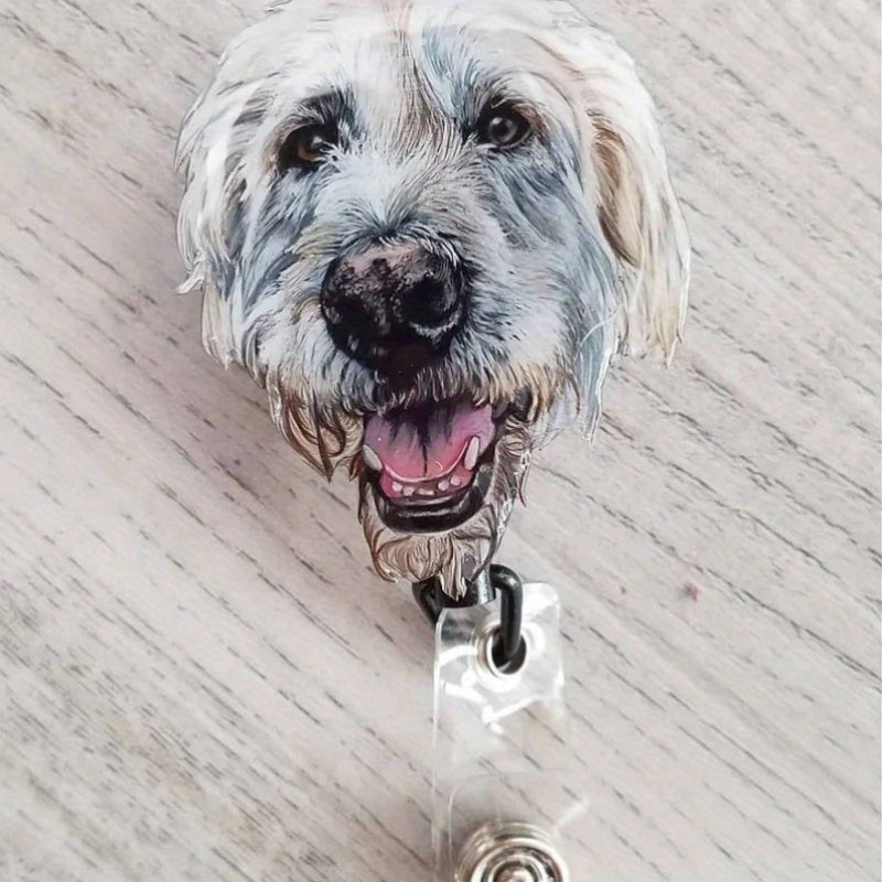 Shaxsiylashtirilgan it yoki mushuk yuzli belgi halqasi akril, shaxsiy nomli belgi, chiroyli va zamonaviy dizayn