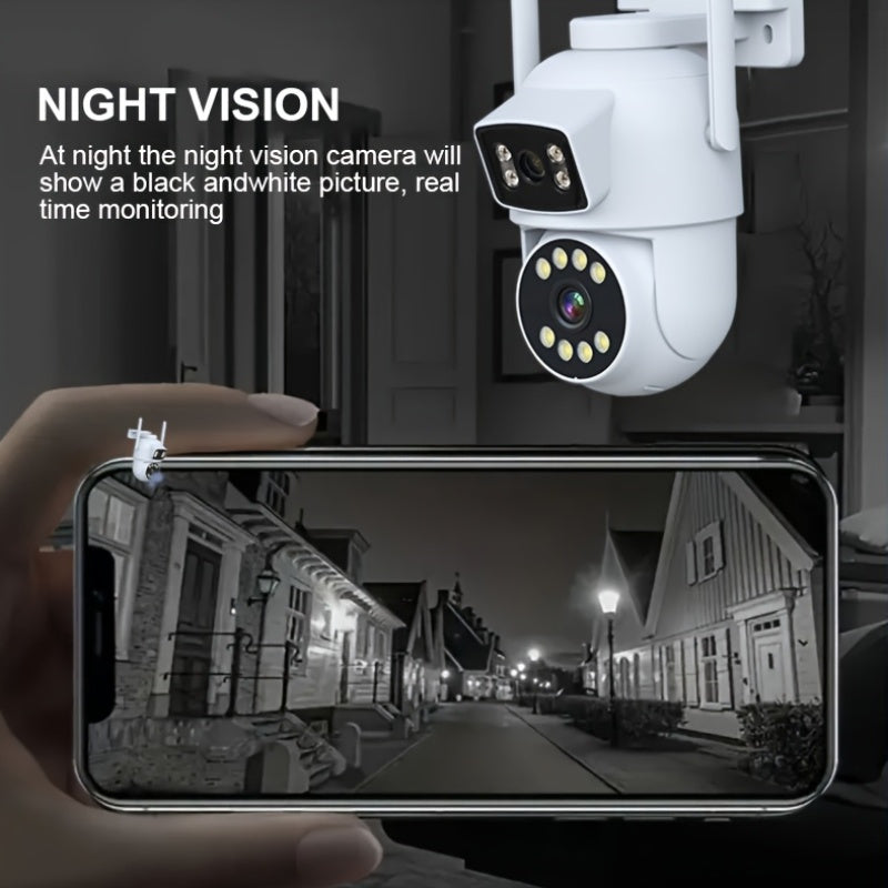 Wireless 1080P Security Camera with Color Night Vision Two-Way Audio Pan Tilt Zoom WiFi Motion Tracking