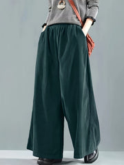 Women's Loose Fit Wide Leg Pants Plus Size Casual Commuter Pants