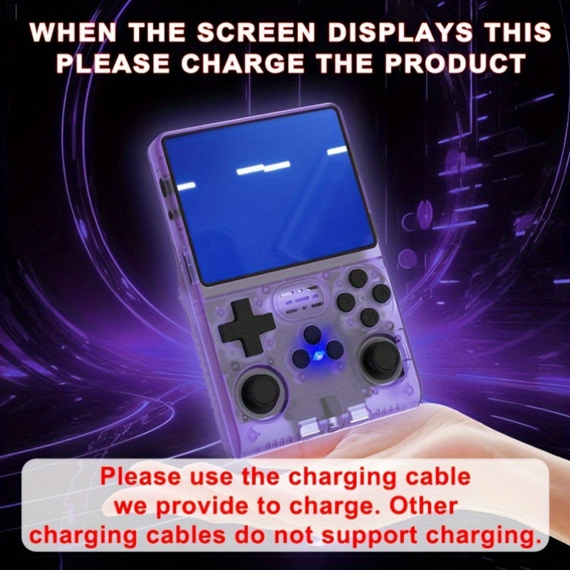 64G xotira bilan portativ video o'yin konsoli, ishga tushganda darhol o'ynash, 3.5 dyuymli IPS ekran va 7 ta rang variantlarini sozlash imkoniyati, baxtli bolalik xotiralarini uyg'otish uchun mo'ljallangan.