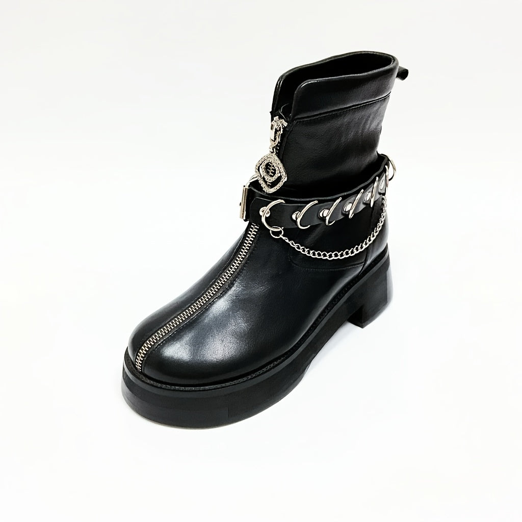 Women's Gothic Style PU Shoe Decorative Belt Removable Adjustable Charm