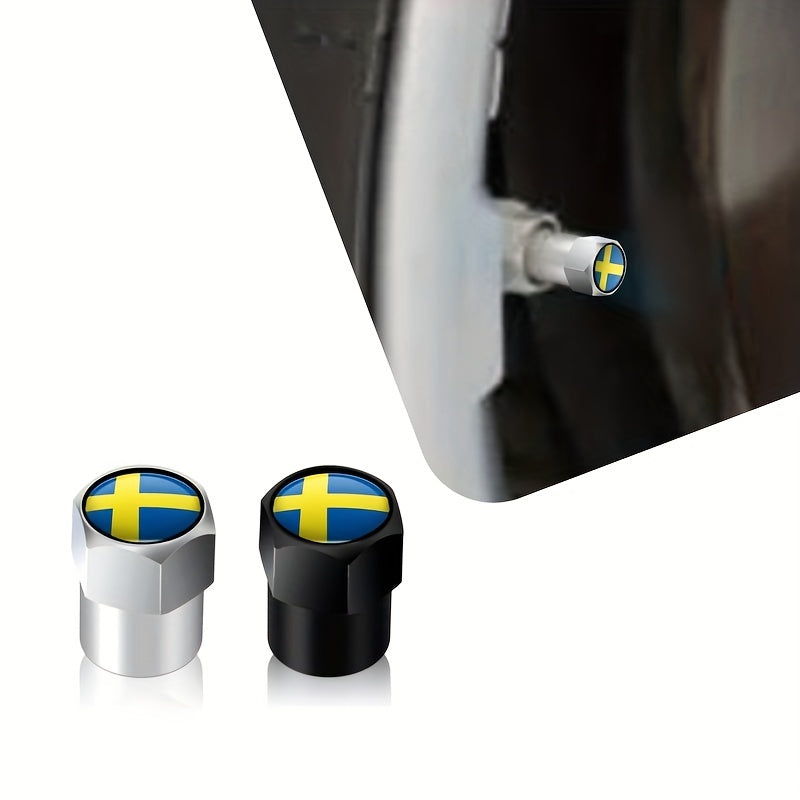 4 шт. металлических колпачков на вентиль шины для автомобиля, крышки на стержень колеса для стилизации транспортного средства