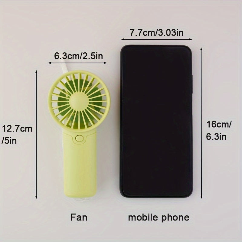 Portable Mini Fan Handheld Cooling Device for Outdoor Travel Compact Lightweight