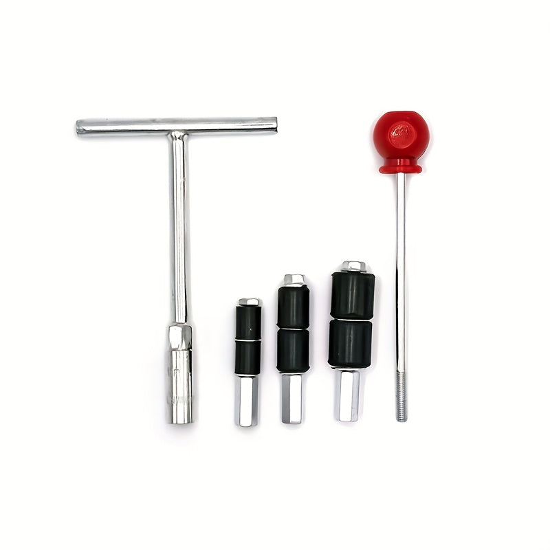 Stainless Steel Plumbing Repair Tool Set with T-Handle and Expansion Heads