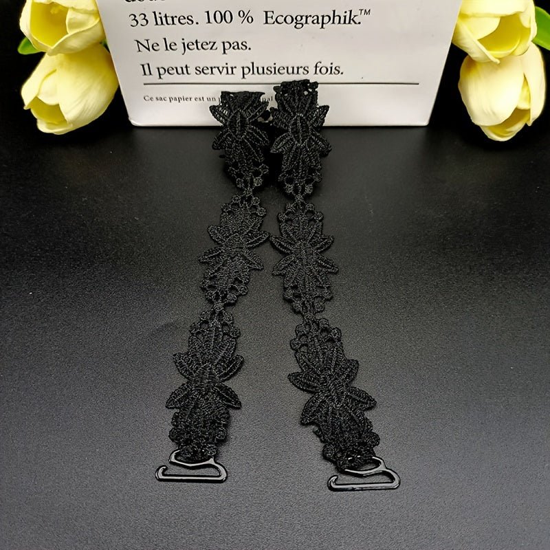 Polyester Plaid Bra Shoulder Strap Replacements 3 Pieces