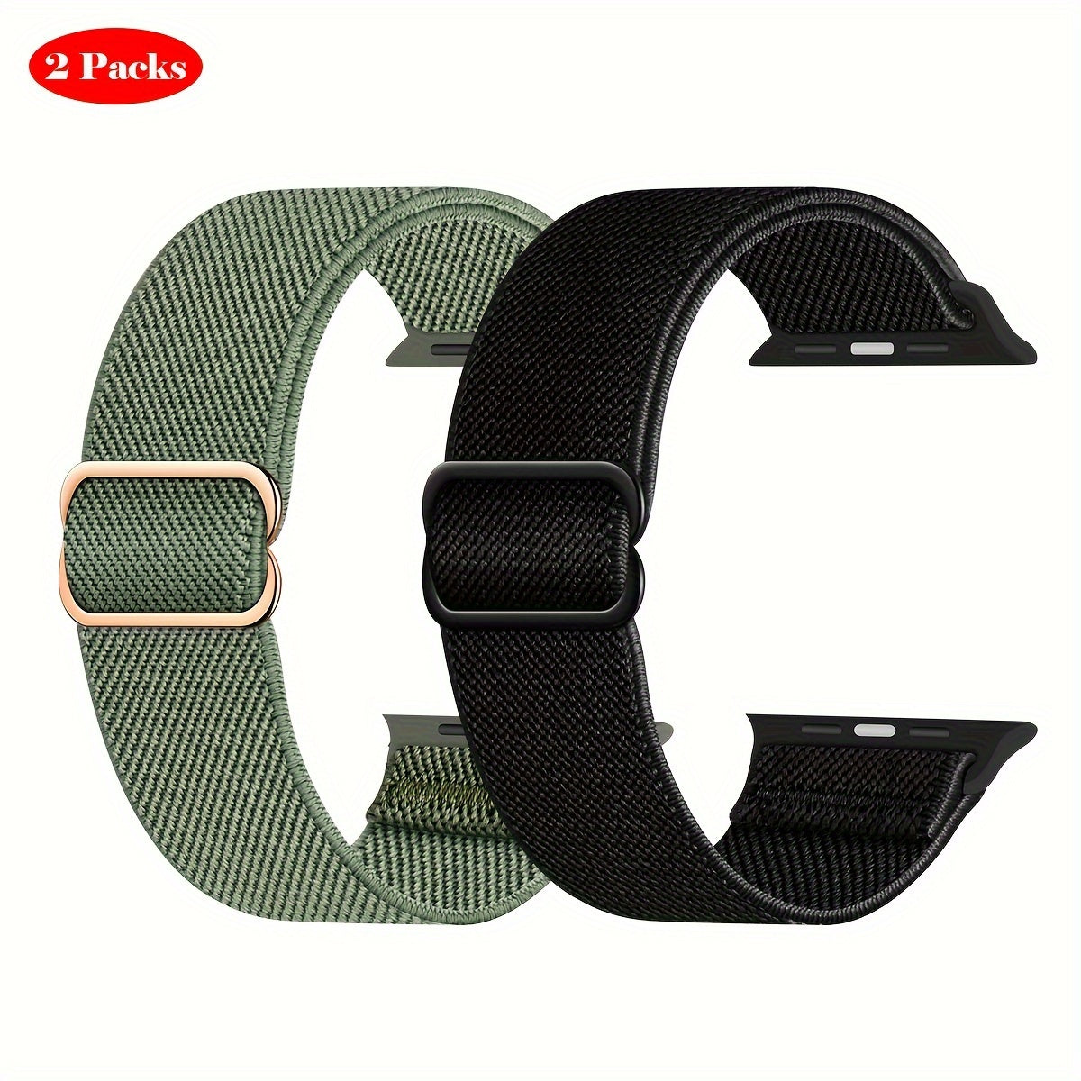 Stretchy Nylon Solo Loop Bands for Apple Watch Ultra 2 and Series 9/8/7/6/5/4/3/2/1 SE Men Women