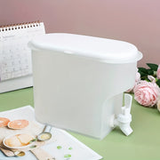 Plastic Water Cooler with Spigot 3500ml Capacity Horizontal Design Refrigerator-Friendly