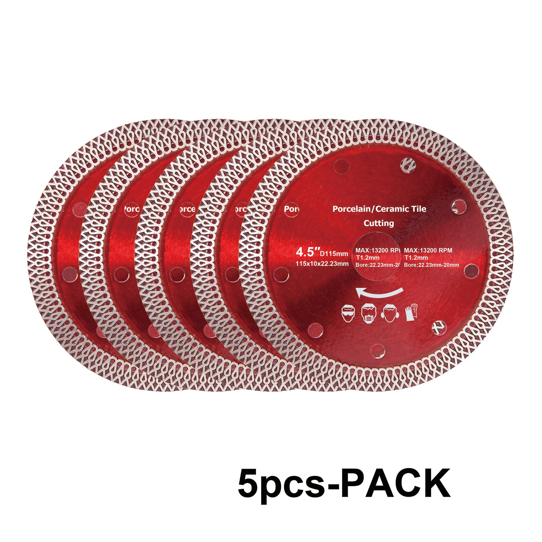 11.43cm Diamond Ceramic Saw Blade for Porcelain Tile Granite Brick Concrete Cutting