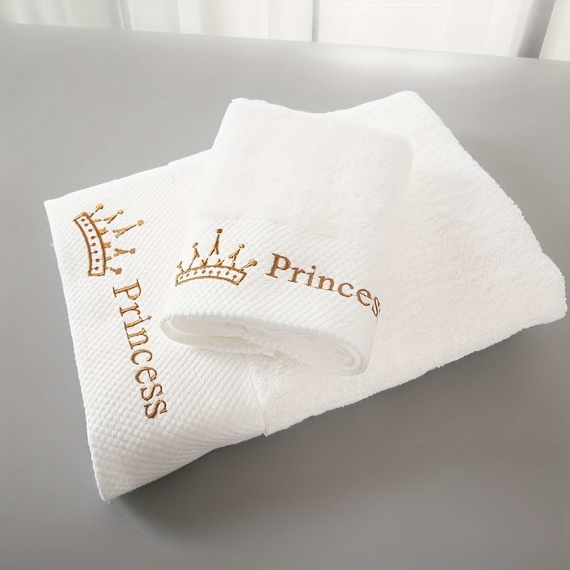 Cotton Bath Towels Soft Absorbent Embroidered for Household and Hotel Use