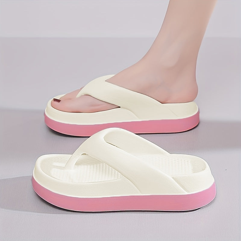 Women's Minimalist Wedge Flip-Flops Casual Outdoor Beach Sandals