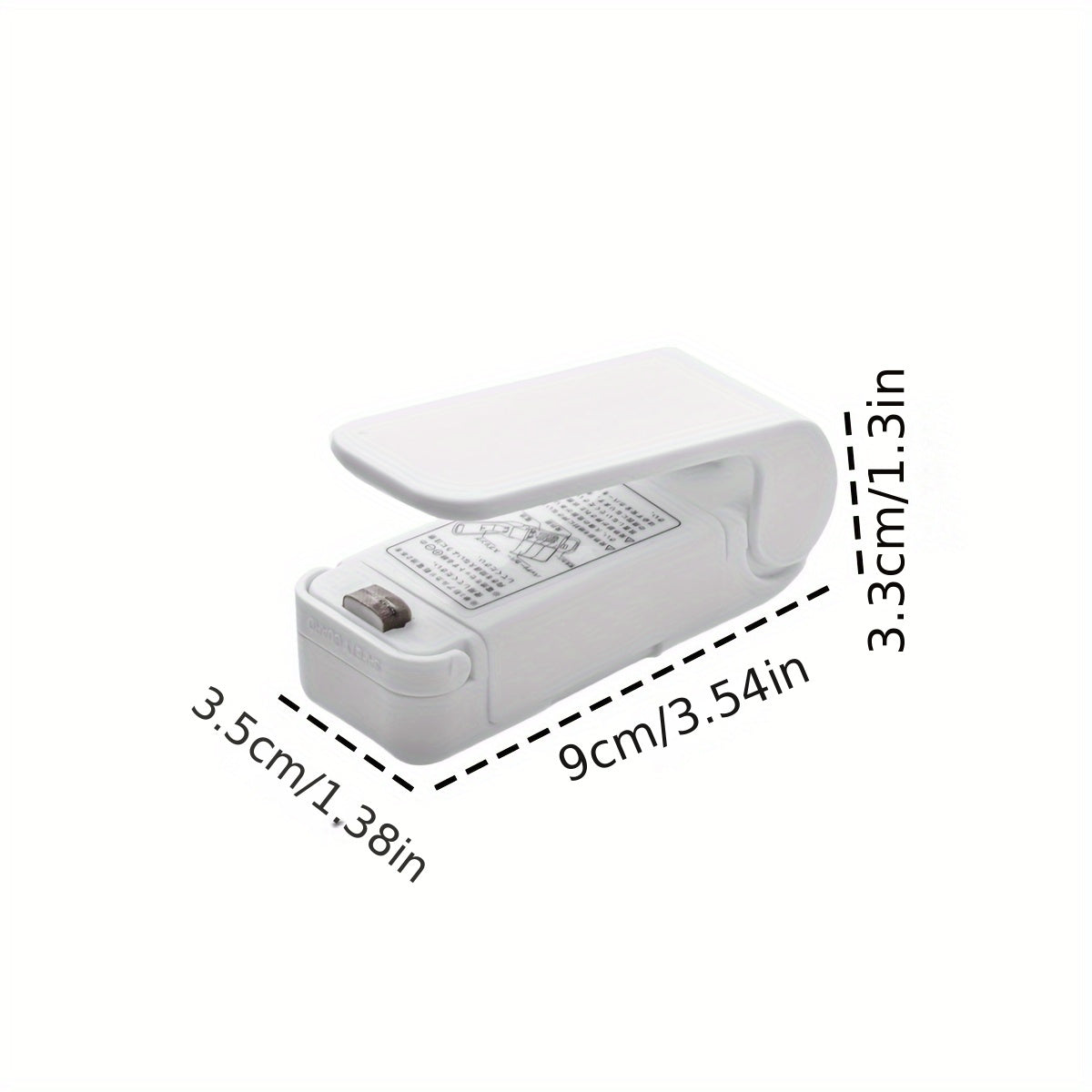 Portativ Mini Sumka Yopish - Batareyali Qo'lda Ishlatiladigan Havo Qopqog'i va Isitish Yopish Mashinasi Plastik Sumkalar, Ovqat Saqlash uchun, Batareyalar Kiritilmagan.