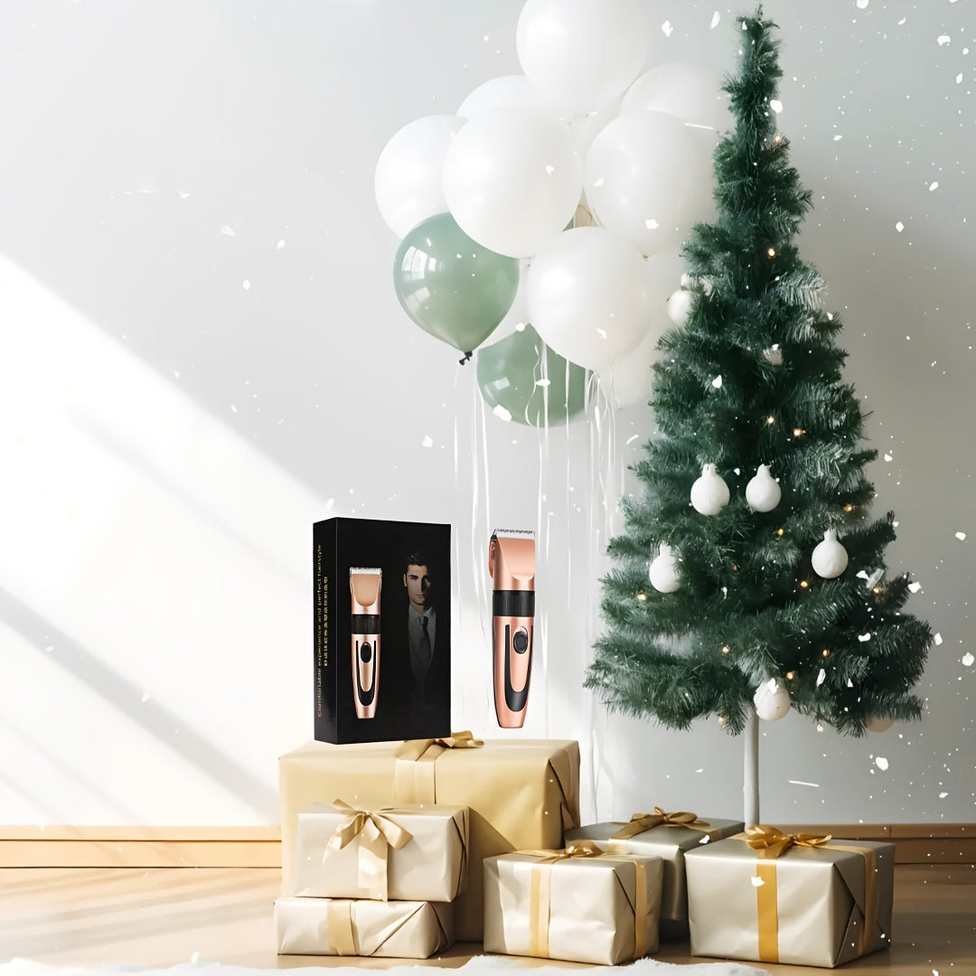 Rechargeable cordless men's haircut kit for home or salon use portable clippers