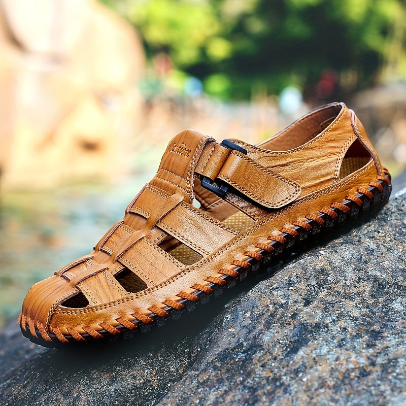 Men's Microfiber Slip-On Sandals for Outdoor Casual Summer Beach