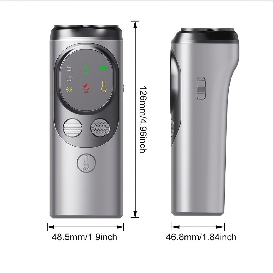 Dispositivo recargable de control del ladrido del perro con linterna LED, carga USB, batería de litio