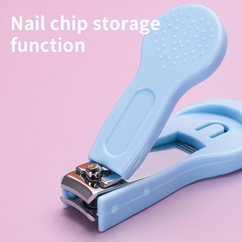 Набор для ухода за детьми 3+ с расческой, ногтевыми щипцами, триммером для ногтей и зубной щеткой, розовый, синий