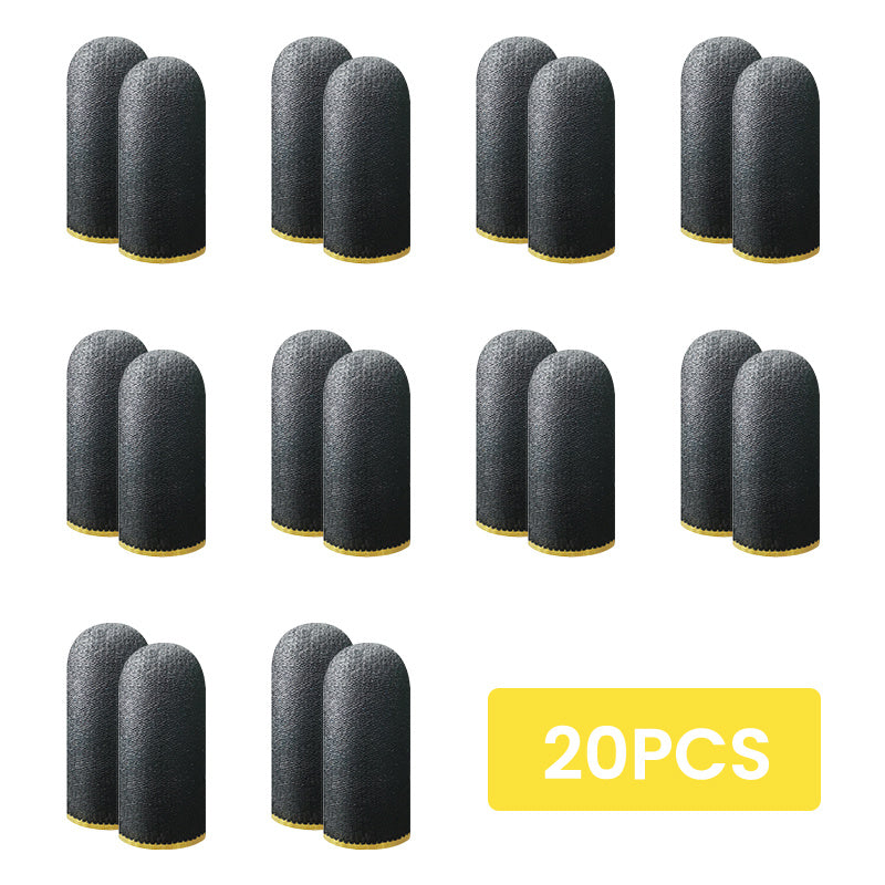 20 Finger Cover Gaming Controller Gloves for PUBG Sweat-Proof Non-Scratch Touch Screen Thumb Sleeves