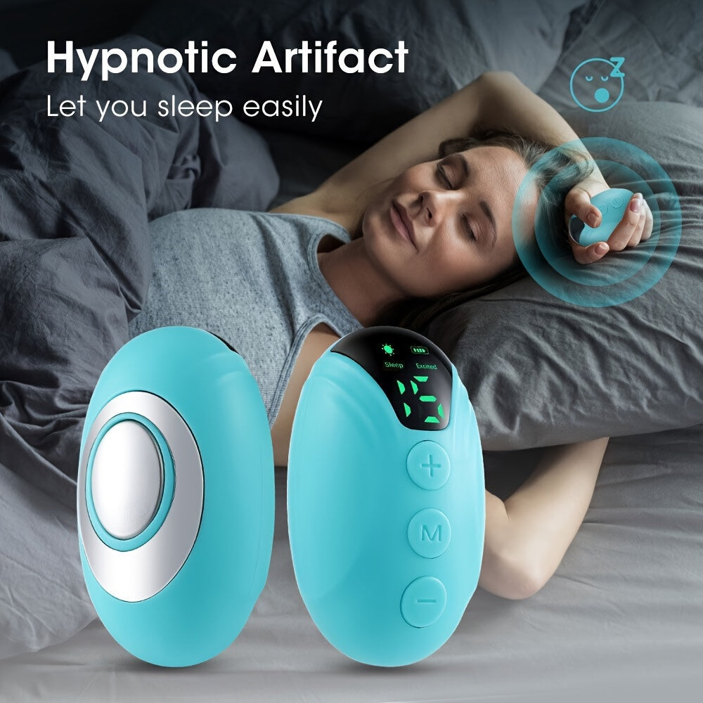 Portable Sleep Monitor with Massage Device USB Rechargeable for Better Sleep