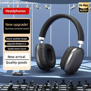 Wireless Over-Ear Headphones Sound Isolation Tangle-Free Cable Microphone Volume Control Rechargeable Battery for Gaming