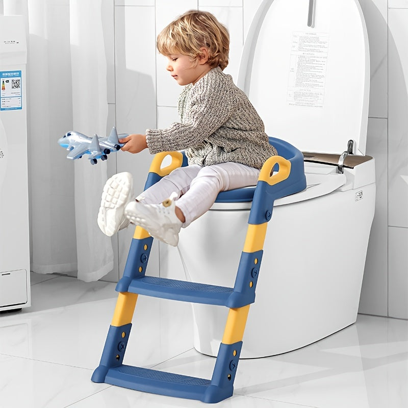 Children's Foldable Toilet Seat with Ladder for Potty Training