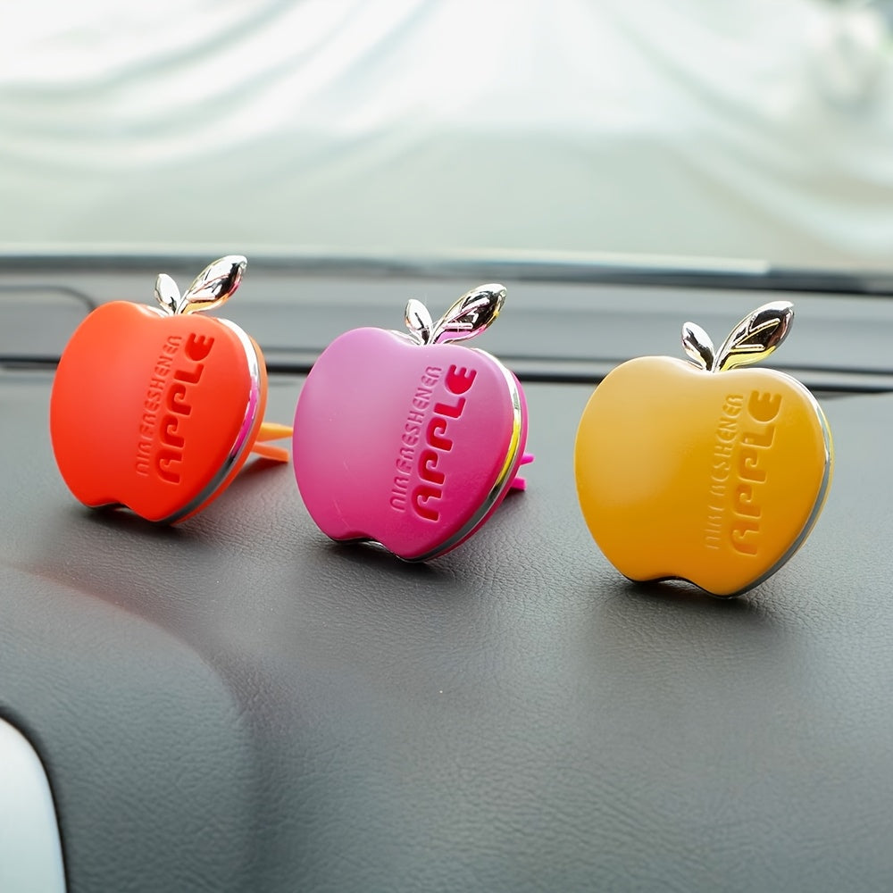 Автомобильный аксессуар Ароматизатор для автомобиля в форме яблока, многоцветный, длительный аромат