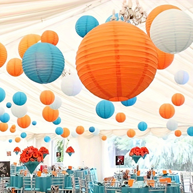 Rang-barang Yapon qog'oz chiroqlari uy partiyalari, to'ylar, bayramlar, Hallowe'en, ko'p o'lchamlar