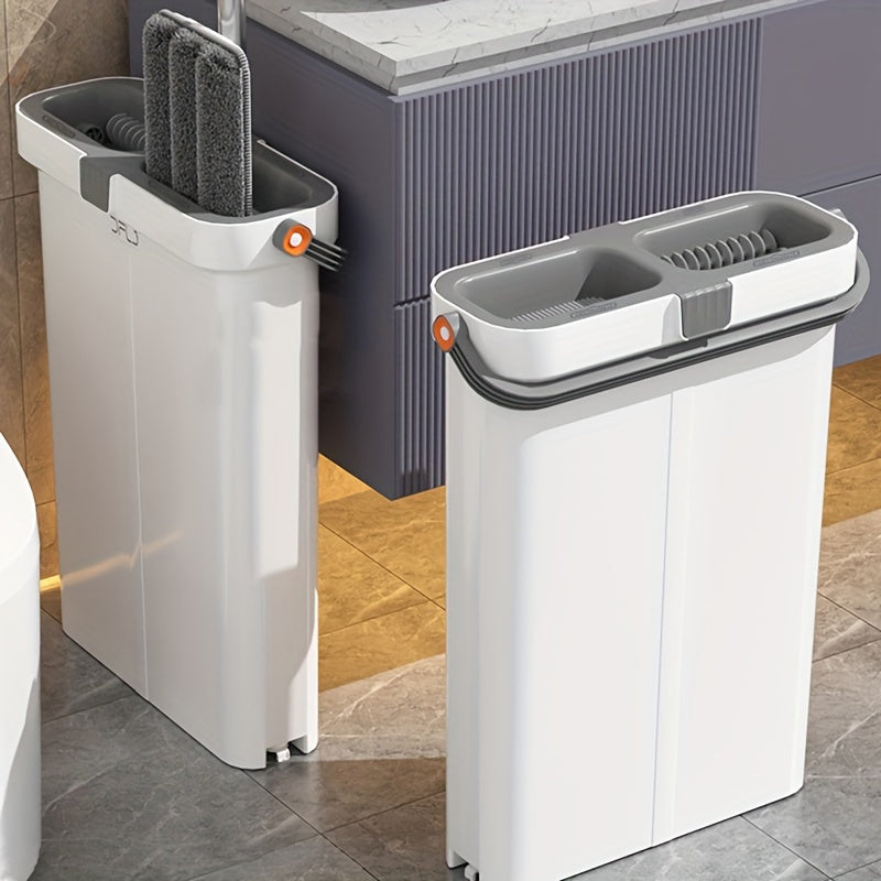 Uy tozalash mopu to'plami, chelak bilan, qo'l bilan yuvishsiz tekis mop, chang olib tashlovchi mop, ho'l va quruq mop, plitka va marmar pollarga mos, tozalash materiallari va asboblari bilan birga.