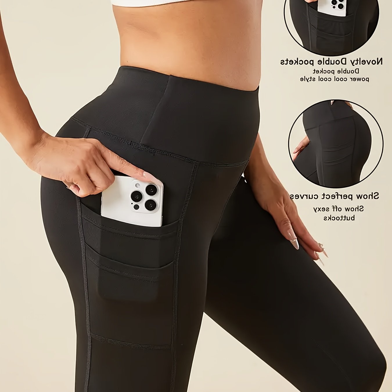 Ayollar uchun cho'ziladigan, o'rta qo'llab-quvvatlovchi, cho'kma belga ega yoga shimlari. Bir rangda, cho'ziladigan trikotaj mato. Bra pad qo'shilmagan. Yugurish, fitnes va tasodifiy kiyim uchun mukammal. 1 dona kiritilgan.