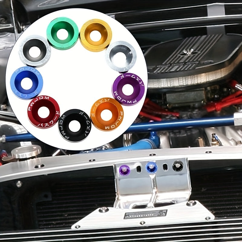 20 Pcs Aluminum M6 Fender Washer Bolts for Car License Plate Accessories