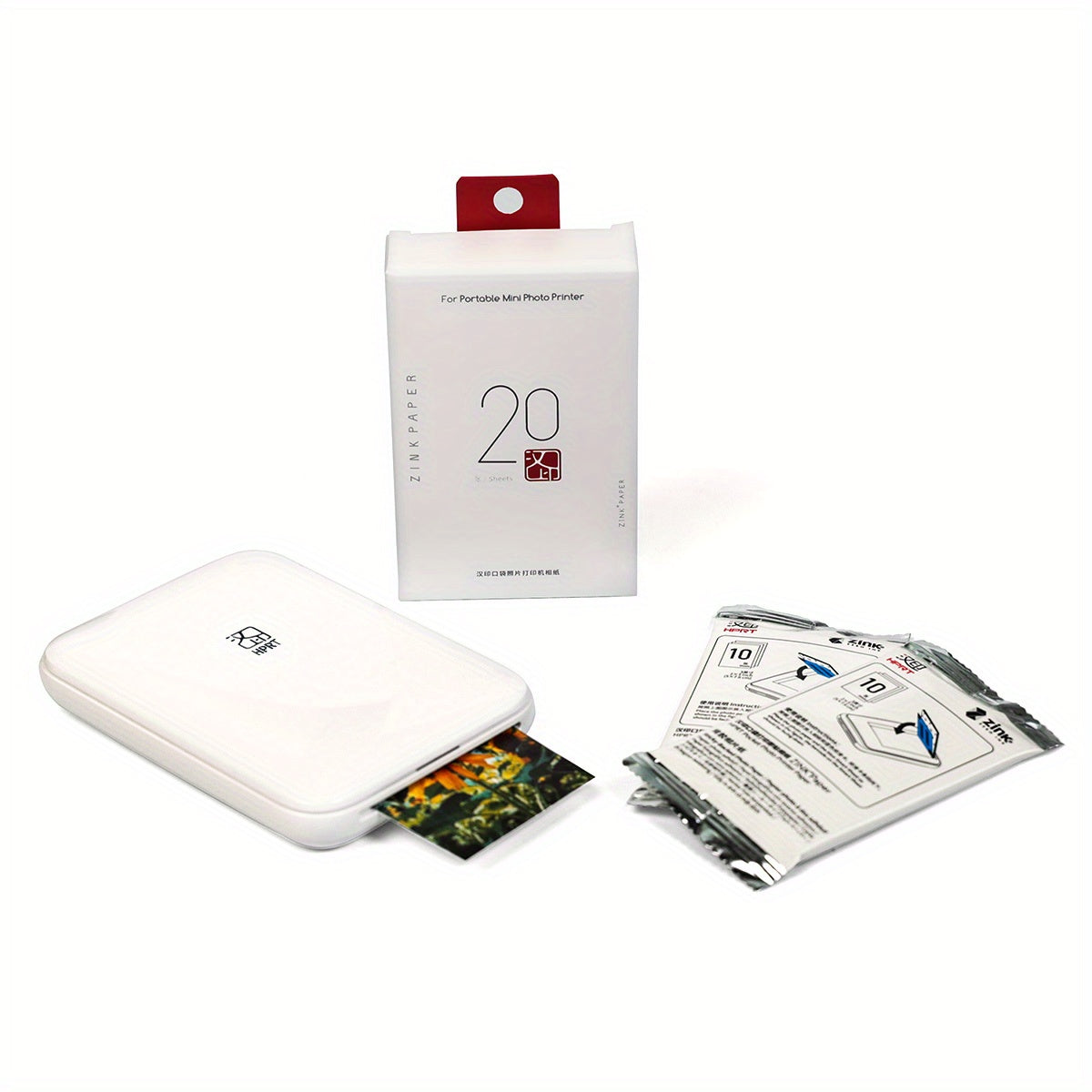 Mini HD Wireless Portable Photo Printer for IOS and Android with ZINK Technology