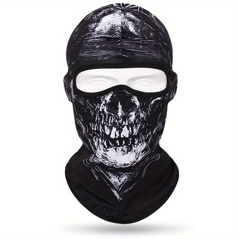 Full Face 3D Anime Skull Balaclava Ski Mask for Men and Women for Cycling Skiing and Outdoor Sports