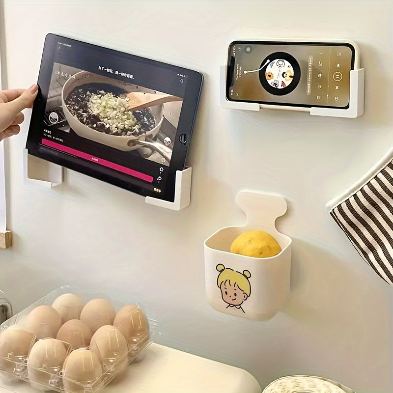 2PCS Refrigerator Magnetic Phone Holder Magnetic Cell Phone Stand Kitchen Accessories