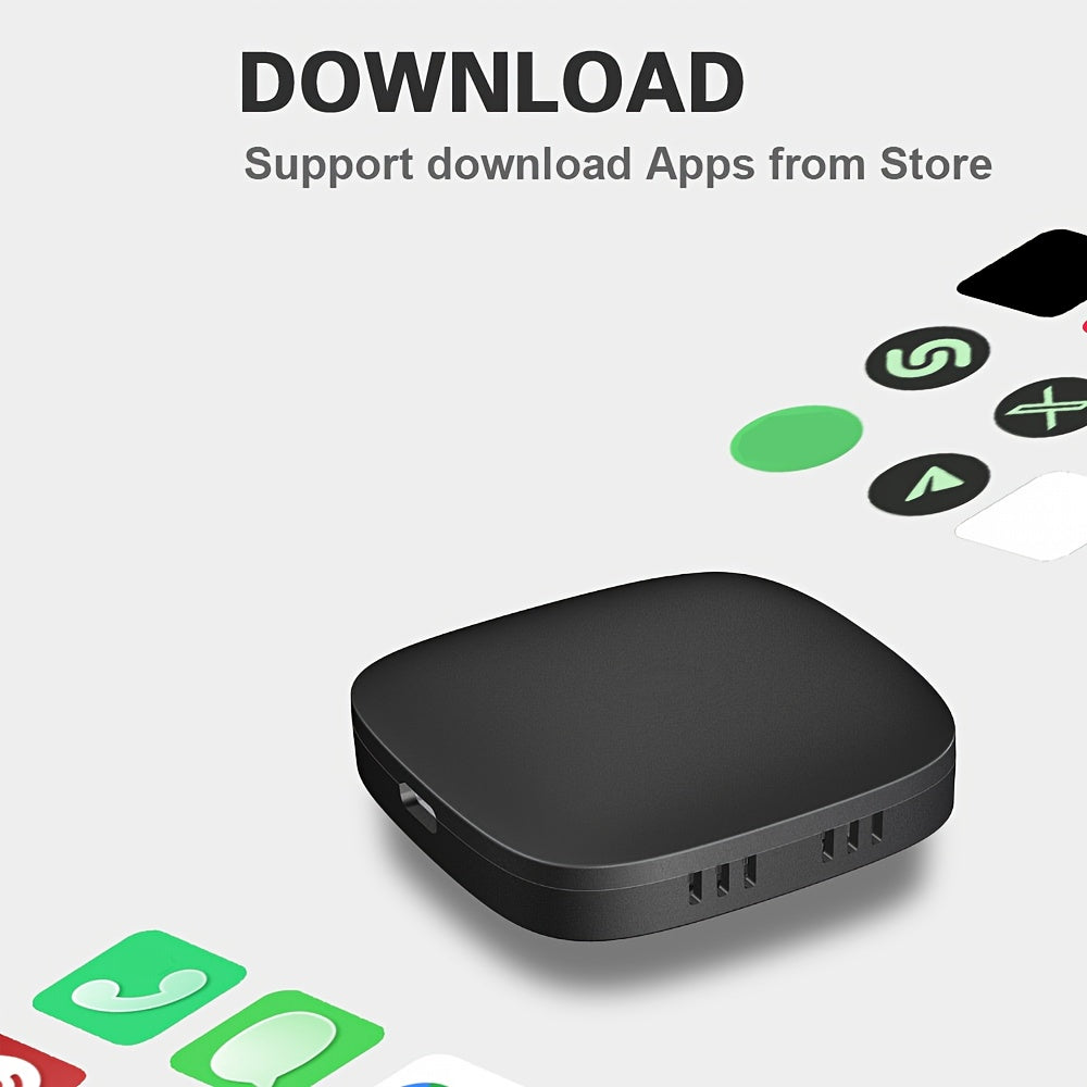 Wireless CarPlay Adapter with Android 10, Wi-Fi, 4G/5G, TF Card Support