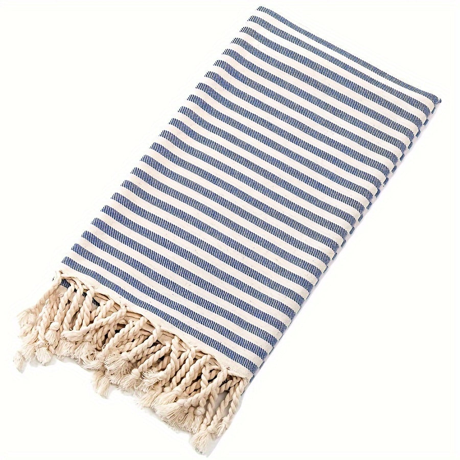 Large Turkish Beach Towel Stripes Lightweight Quick-Dry Pool Travel Camping Boho Style