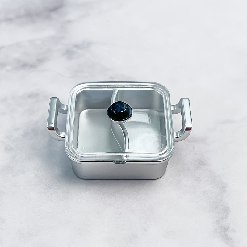 Small PVC Hot Pot Container with Dual Flavors and Electroplated Durability