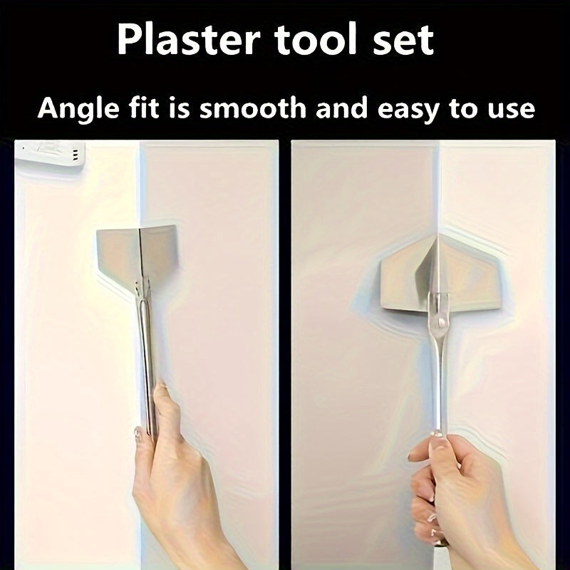 4 dona zanglamaydigan po'latdan yasalgan devor burchak spatula to'plami devor ta'mirlash va tekislash uchun