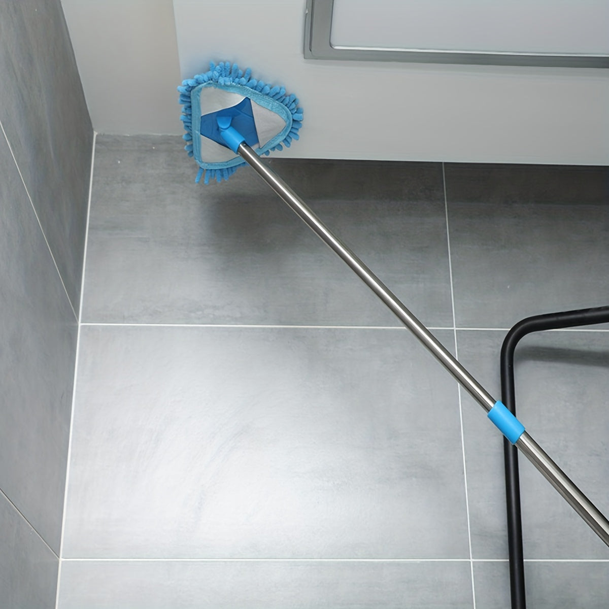 Extendable Mop with Resin Head for Floor, Toilet, and Air Conditioner Cleaning