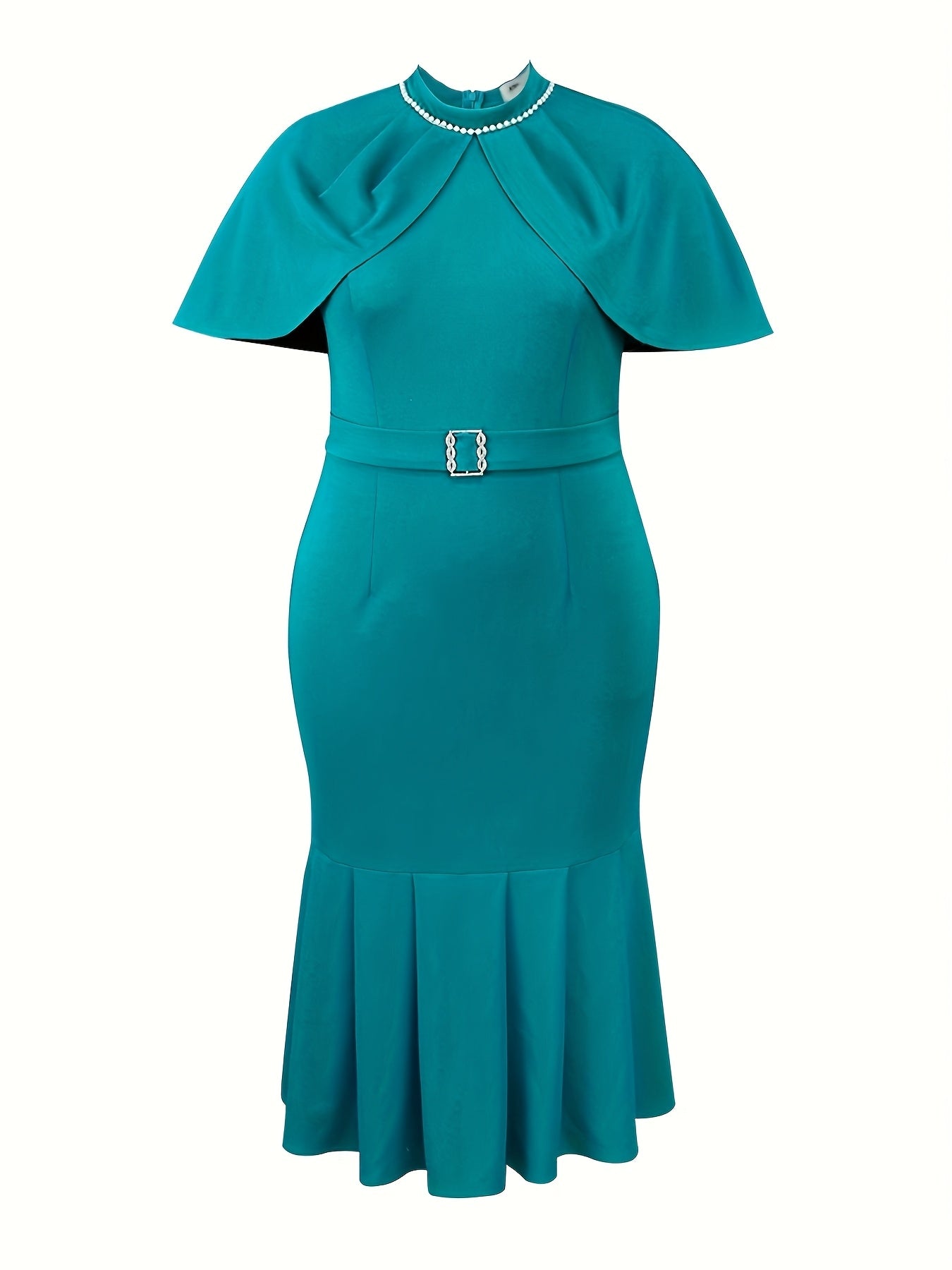 Women's Mermaid Dress Beaded Bodycon Mid Length Elegant Style