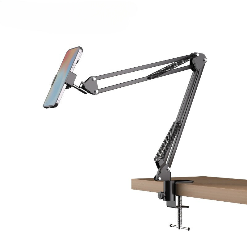 Adjustable Mobile Phone and Tablet Holder with 360-Degree Rotation for Hands-Free Use