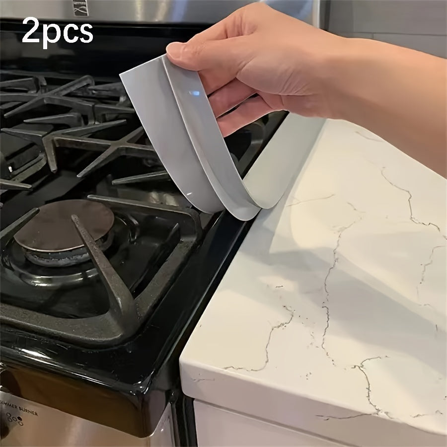 Silicone Stove Gap Cover Set for Kitchen Countertop Protection