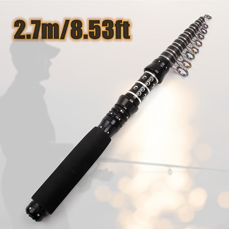Carbon Fiber Telescopic Fishing Rod 2.1m-3.0m for Carp Bass Sea Fishing