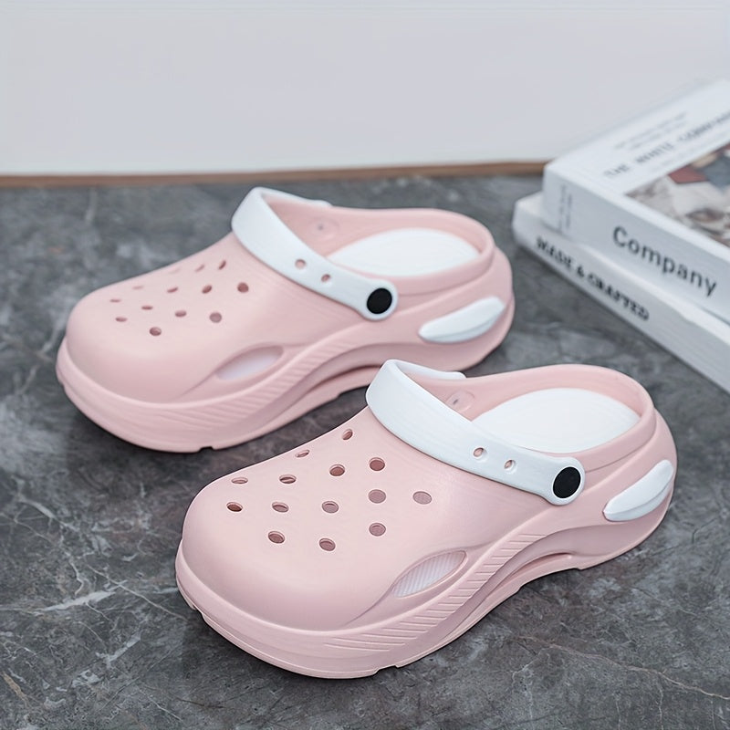 Women's Padded Slip-On Beach Sandals Summer Non-slip Thick Sole Shoes