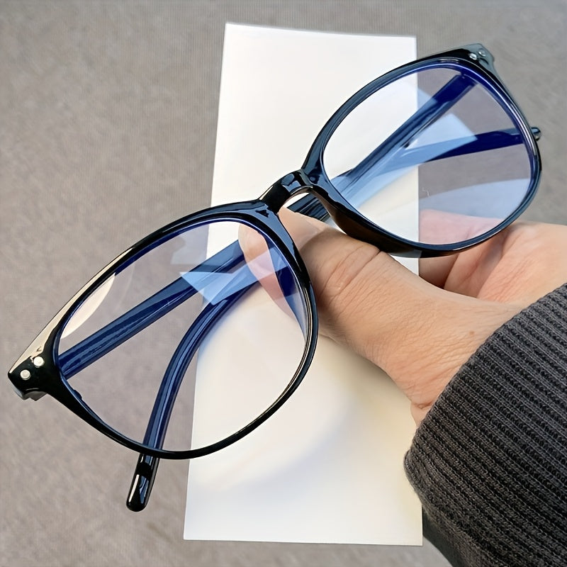 Blue Light Blocking Glasses for Women Men Oval Clear Lens Reduce Eye Fatigue