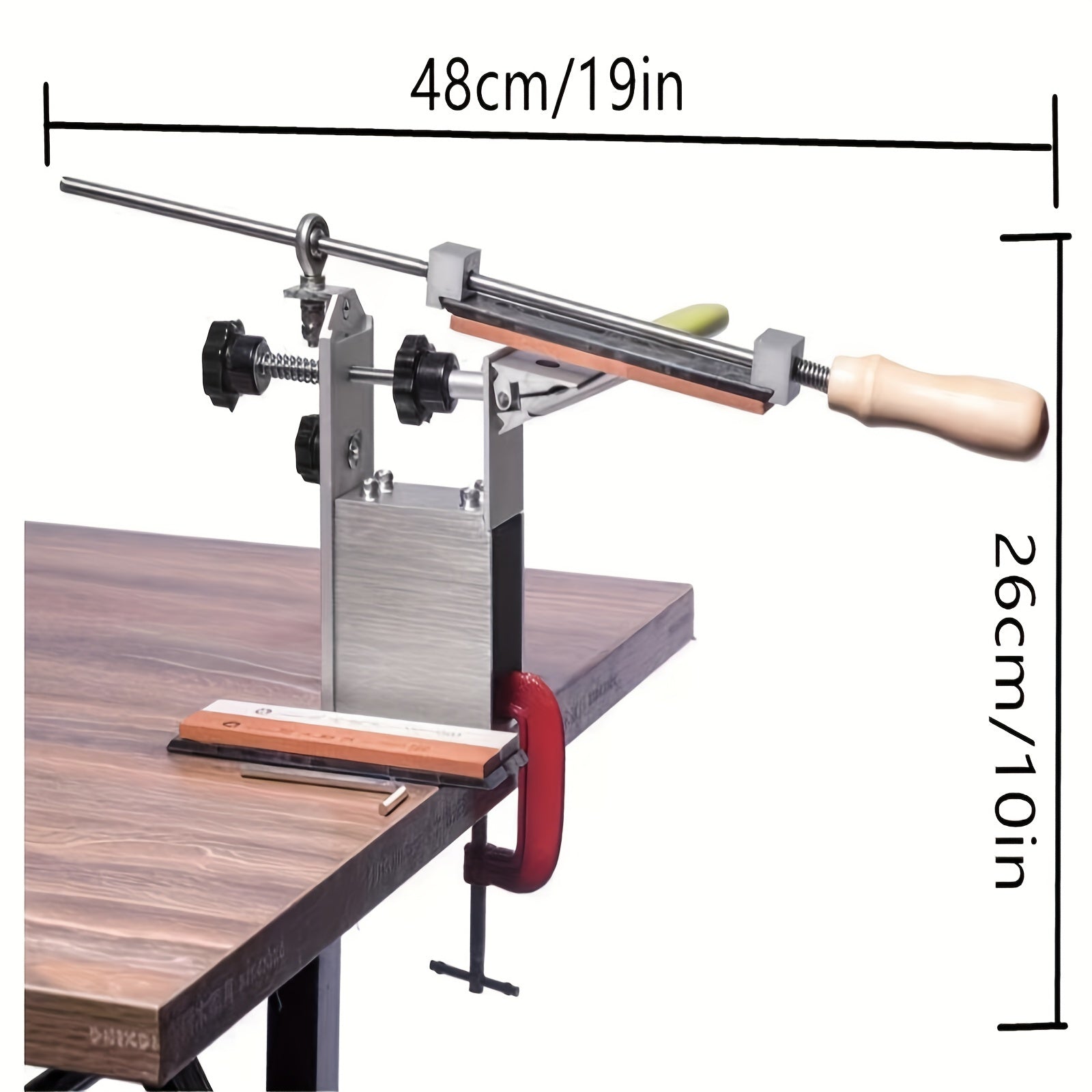 Manual 360 Degree Rotary Knife Sharpener with Aluminum Alloy Edge System