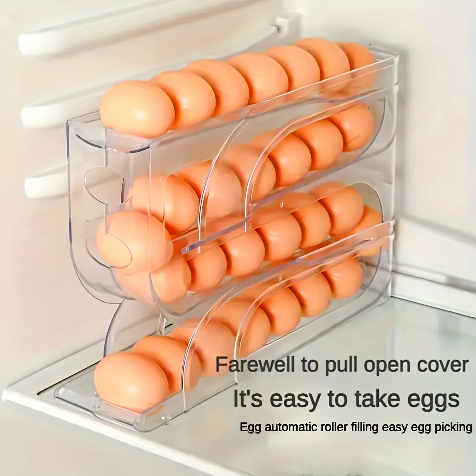 Egg Storage Box Refrigerator Organizer Transparent Multi-layer Kitchen Rack