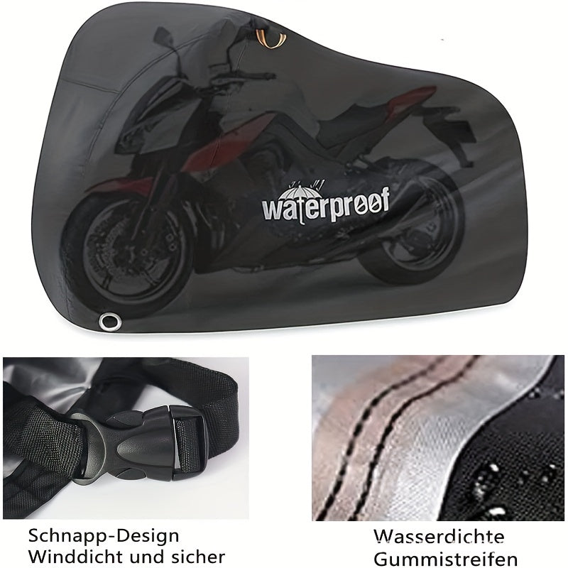 Motorcycle Cover Heavy Duty Waterproof UV Tear Resistant With Lock Holes