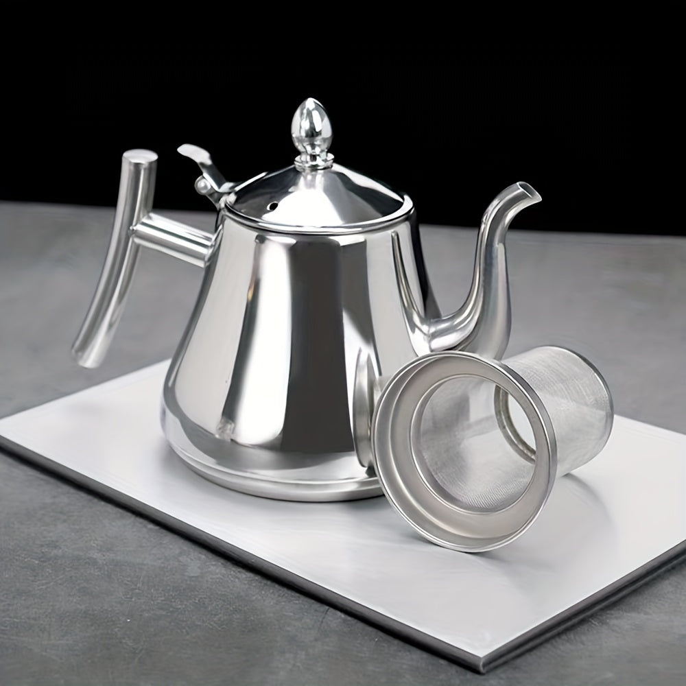 1L, 1.5L va 2L o'lchamdagi filtrli zanglamas po'latdan qilingan qahva tayyorlagich, uy va restoran foydalanishi uchun ideal. Issiqlikka chidamli 304 zanglamas po'lat materialidan tayyorlangan, olib tashlanadigan choyni o'z ichiga oladi.