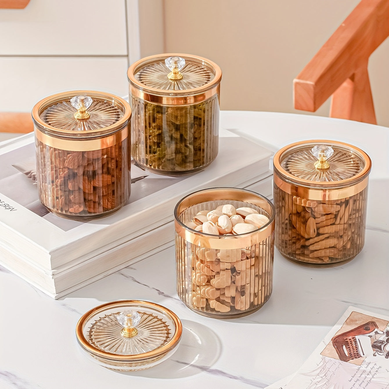 Acrylic Sugar Jar for Parties and Celebrations 7cm Table Decoration