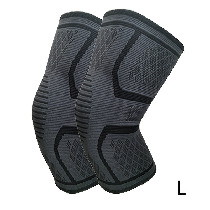 Pack de 2 rodilleras de compresión para correr, ciclismo, levantamiento de pesas, soporte, múltiples colores